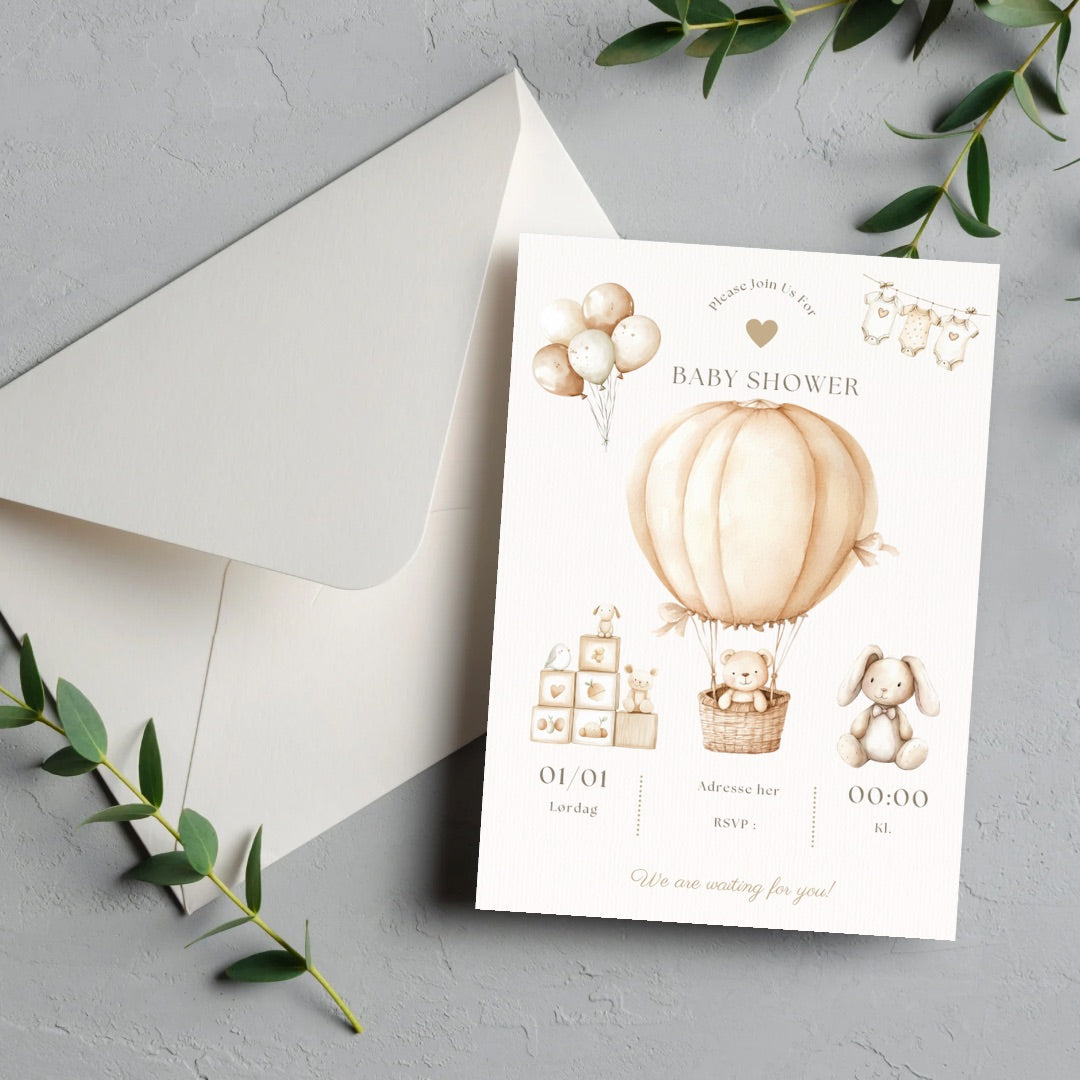 Babyshower invitasjon